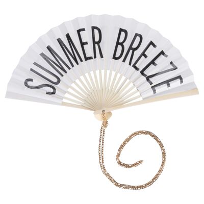 Summer Breeze Fan, Bamboo Handle with Chain, Bigismore