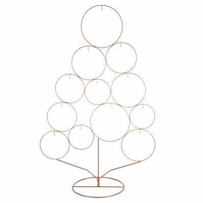 Albero di Natale design per 12 appendini, h. 82 cm, gold, XMas