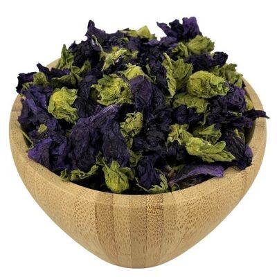 Flores orgánicas malva a granel - 500g