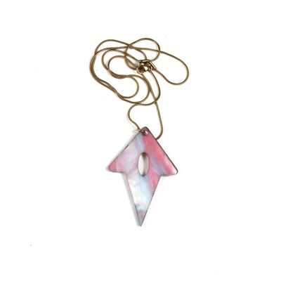 Pink and light blue necklace: Sweetness and Elegance in a Unique Accessory
