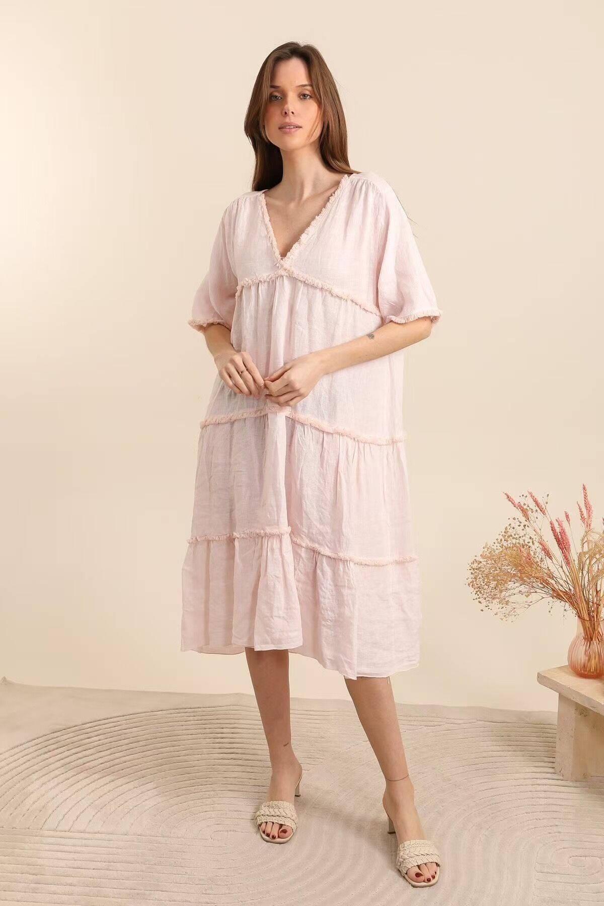 Abito in lino RIF. 13690