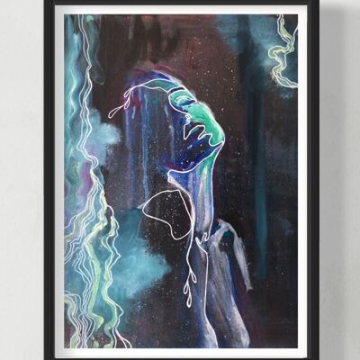 Affiche d'art « Nymphe » A4, A3