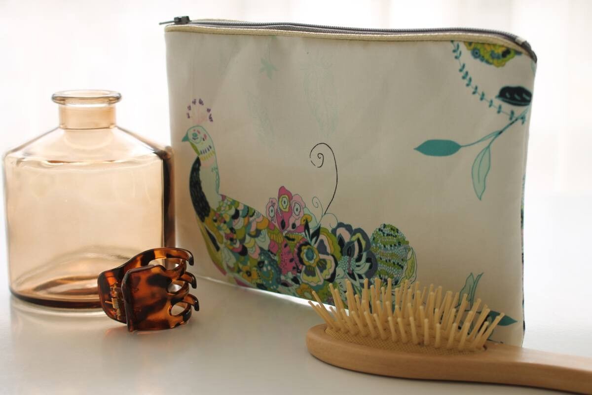 Borsa con cerniera in piuma Alna