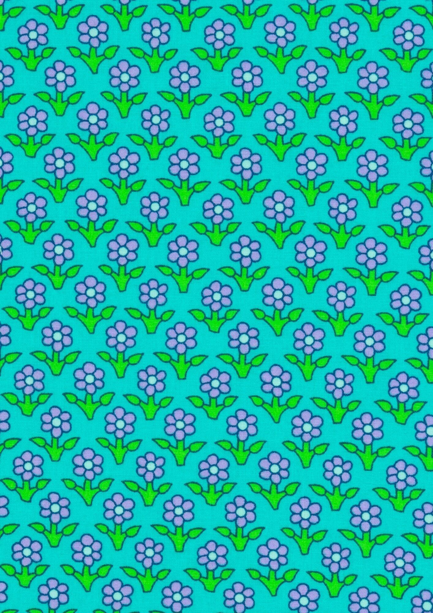 Tissu Coton Popeline 25M Vaninath vert