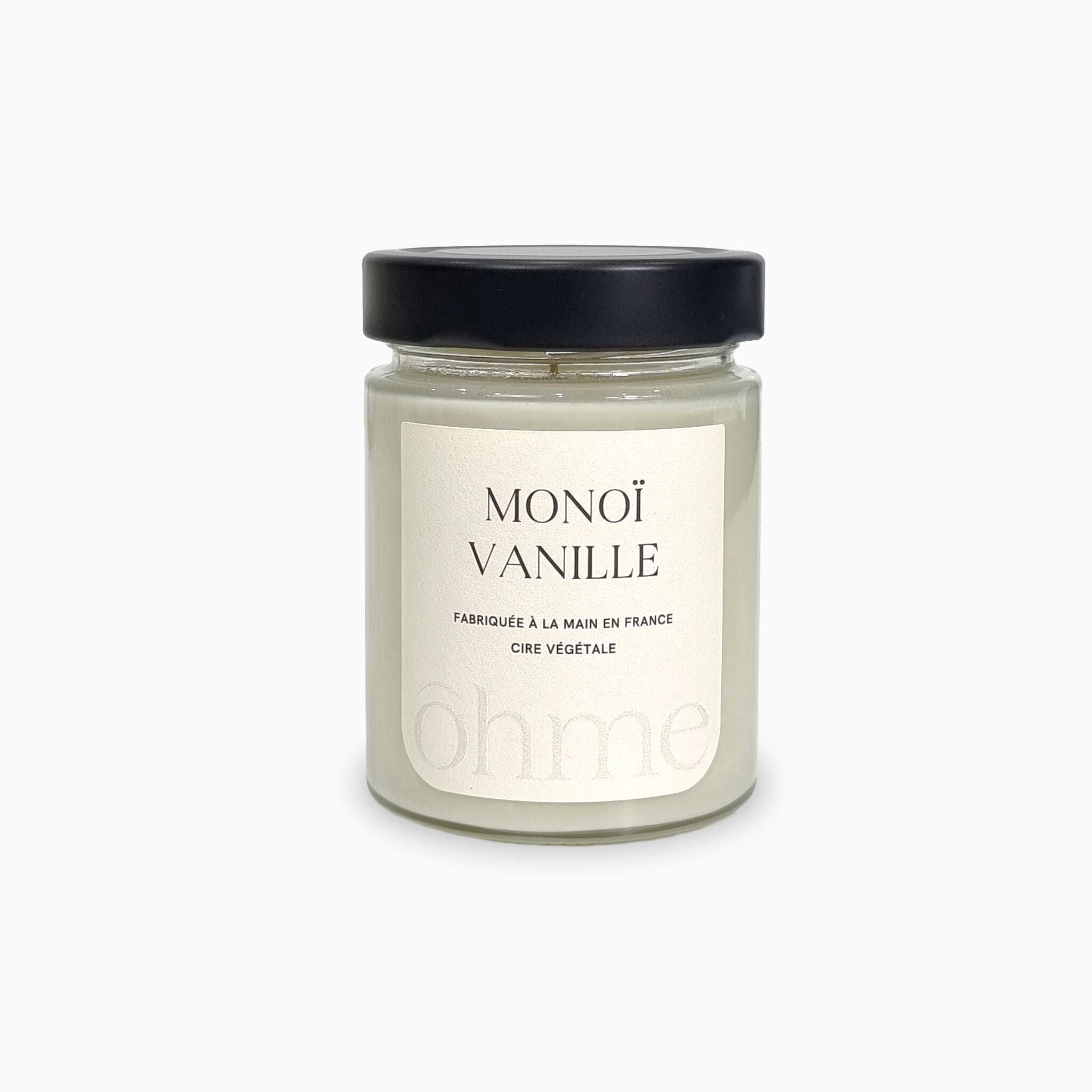 Candela profumata alla vaniglia Monoï in barattolo | Cera vegetale, 190 g