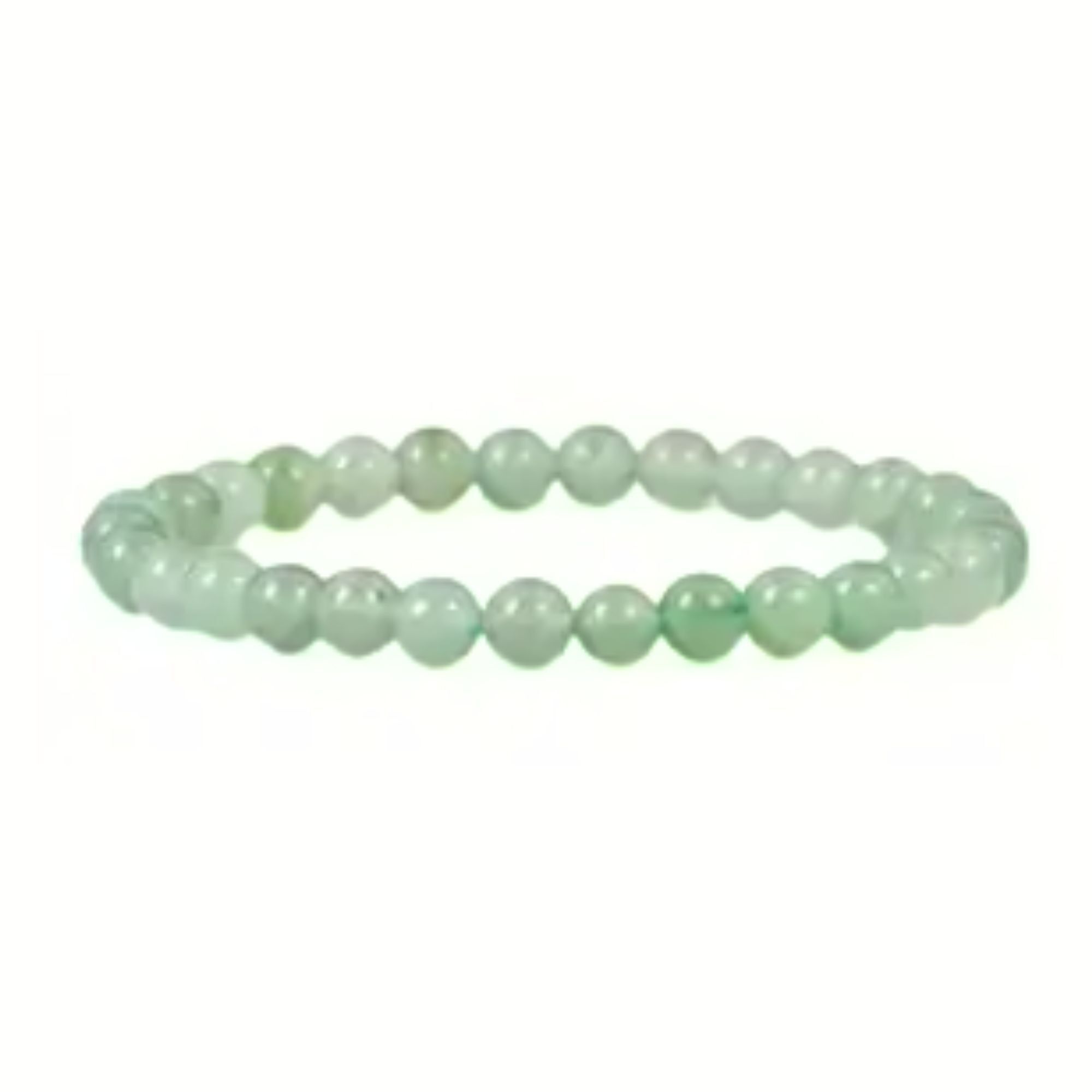 bracciale elastico pietra naturale AVENTURINA perle tonde 6mm