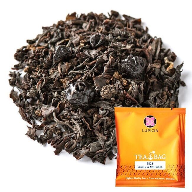 GROSELLA NEGRA Y ARÁNDANOS - Caja de 60 bolsitas de té - Té negro con frutos rojos