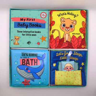MES PREMIERS LIVRES POUR BÉBÉ : Trois livres interactifs pour les tout-petits