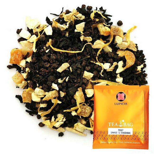 ARANCIA E ZENZERO - Scatola da 60 bustine di tè - Tè nero all'arancia