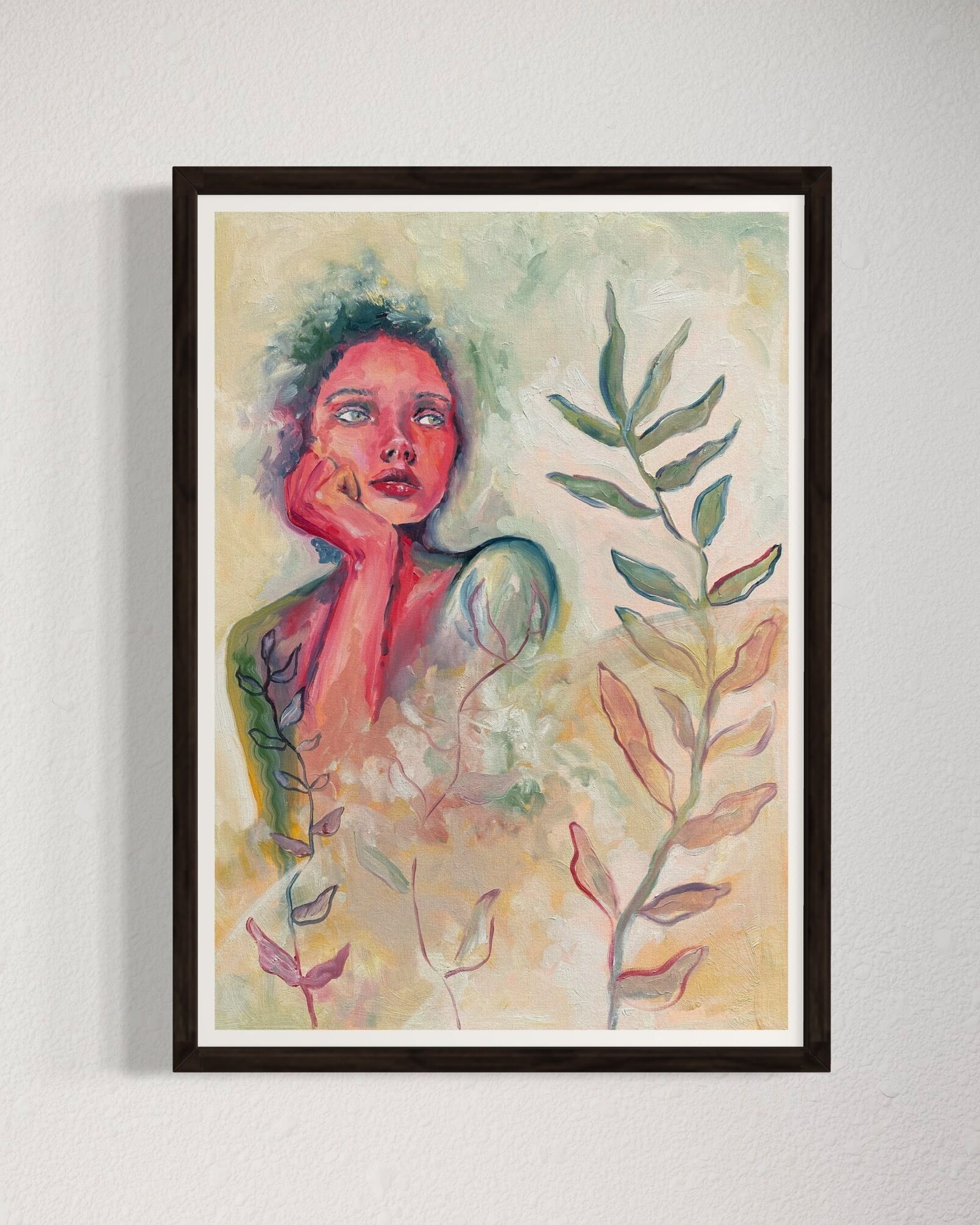 "Mona" Gemälde Kunstdruck Poster A4, A3