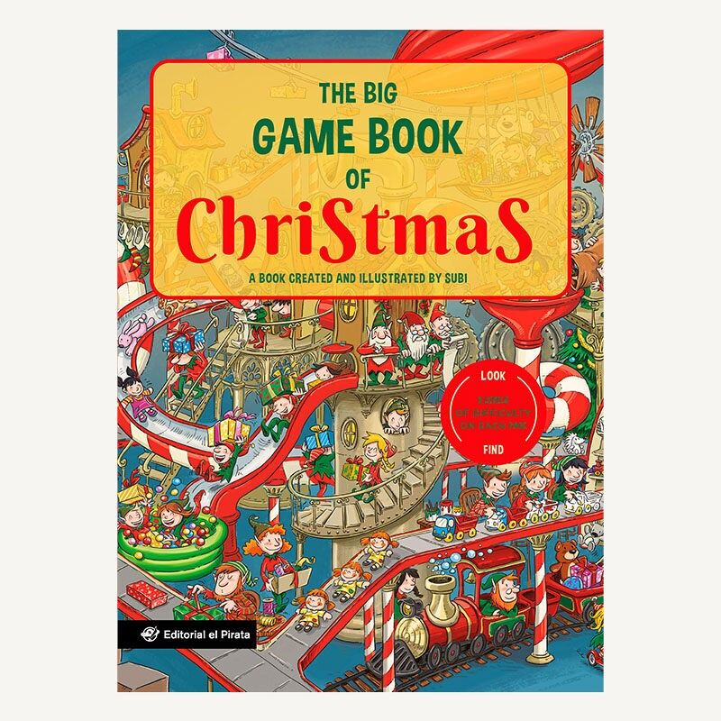 THE BIG GAME BOOK OF CHRISTMAS: Libros en inglés, libro juego para buscar y encontrar, de cartoné /navidad/ aprender sobre la navidad