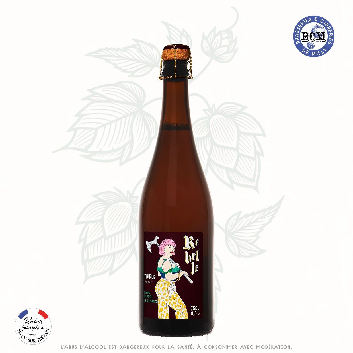 REBELLE TRIPLE 8,5° vol 75cl