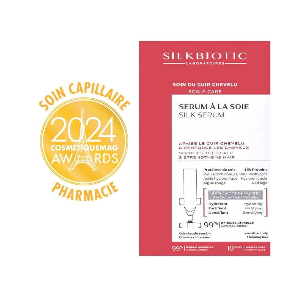 Suero Fortificante de Seda – Cuero Cabelludo – Tratamiento de 1 Mes [10x5ml] | Anticaída y regeneración del cabello – SILKBIOTIC