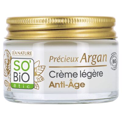 Crema ligera antiedad de día, Argán precioso