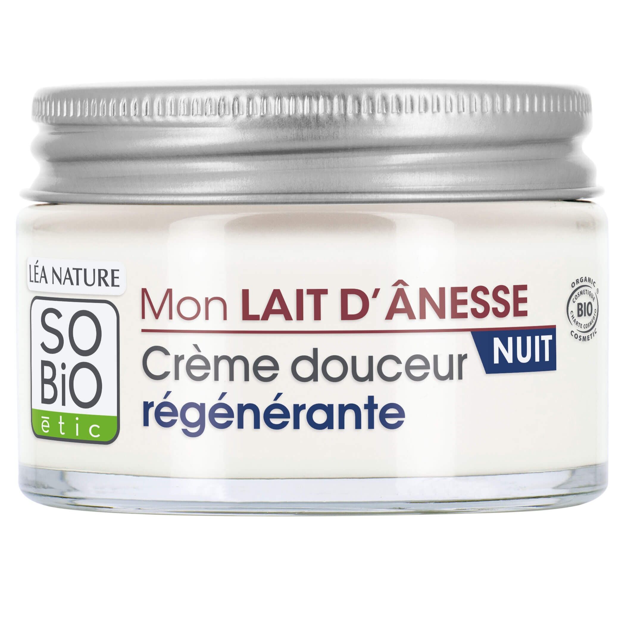 Regenerating night cream, all skin types, Mon Lait d'Ânesse