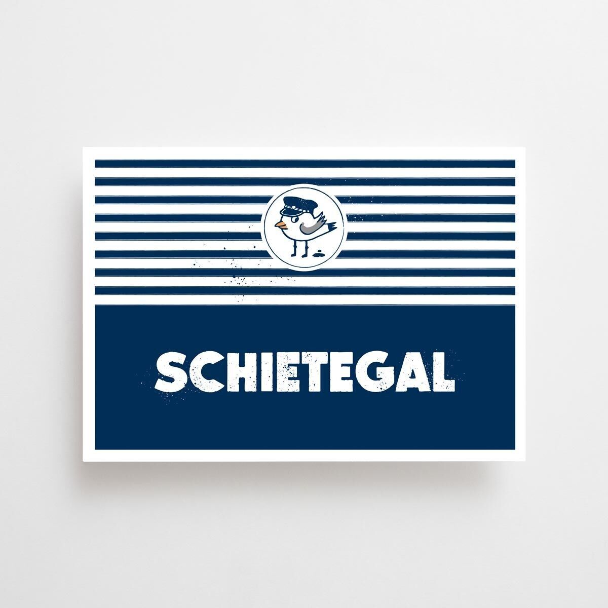 Maritime Postkarte - Schietegal