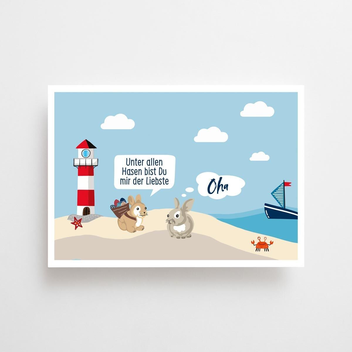 Osterkarte - Der liebste Hase