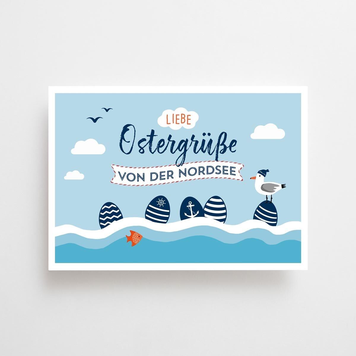 Osterkarte - Ostergrüße Nordsee
