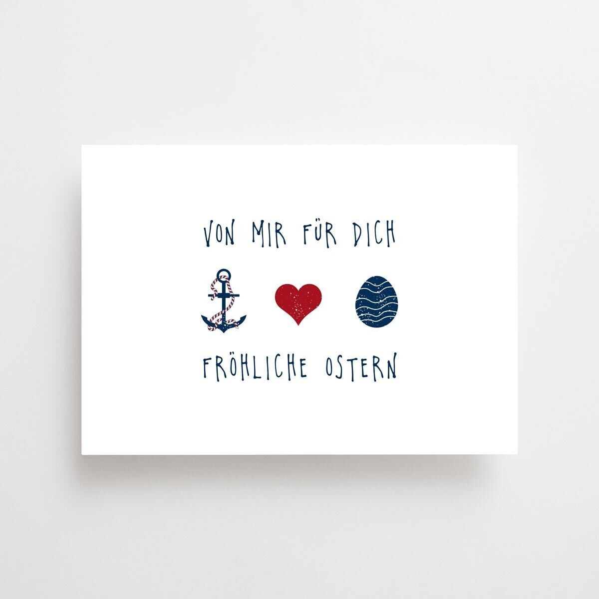 Osterkarte - Von mir für Dich Ostern