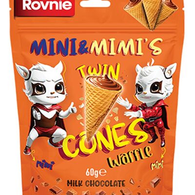 Cônes de chocolat au lait Rovnie 60 g