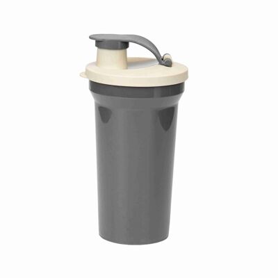 Vaso de plástico con símbolo de sol y tapa (400 ml)