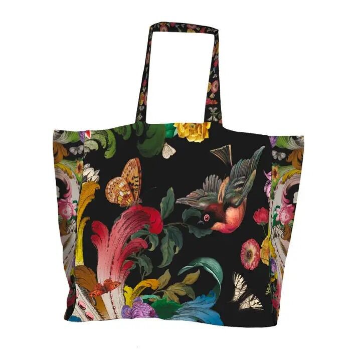 BORSA TOTE GRANDE CON FIORI DI ROCCIA
