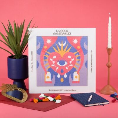 Kit de lienzo - Corazón abierto