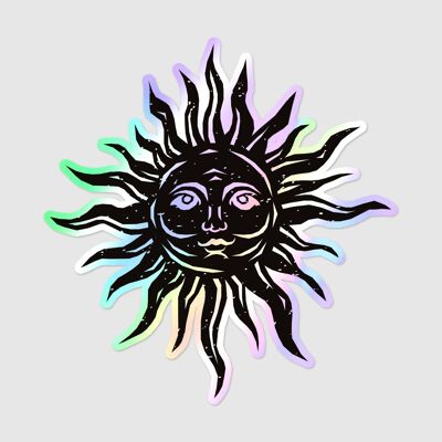 PEGATINA HOLOGRÁFICA DE SOL