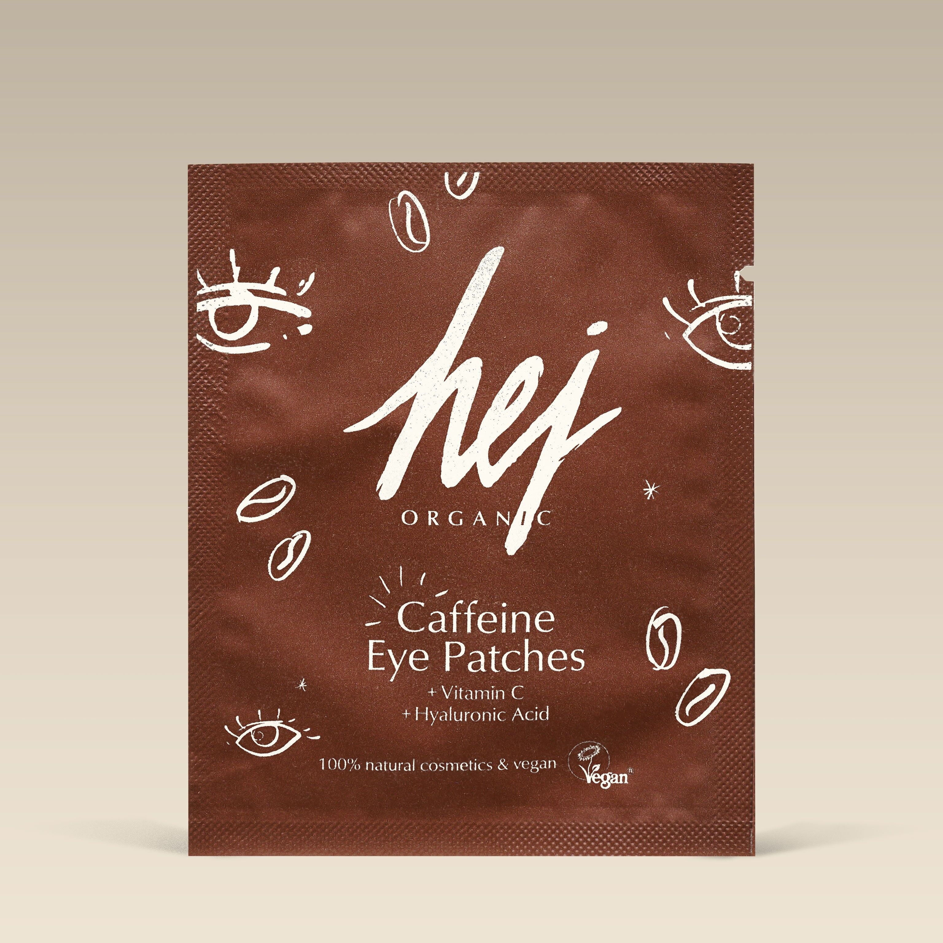 Patchs pour les yeux à la caféine HEJ ORGANIC (1 paire)