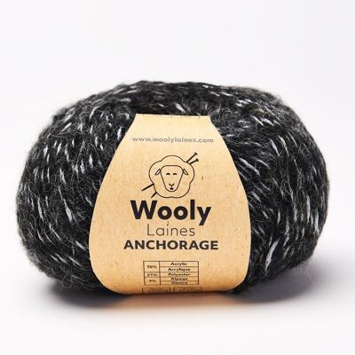 ANCHORAGE ALPACA BALL BLACK/SILVER