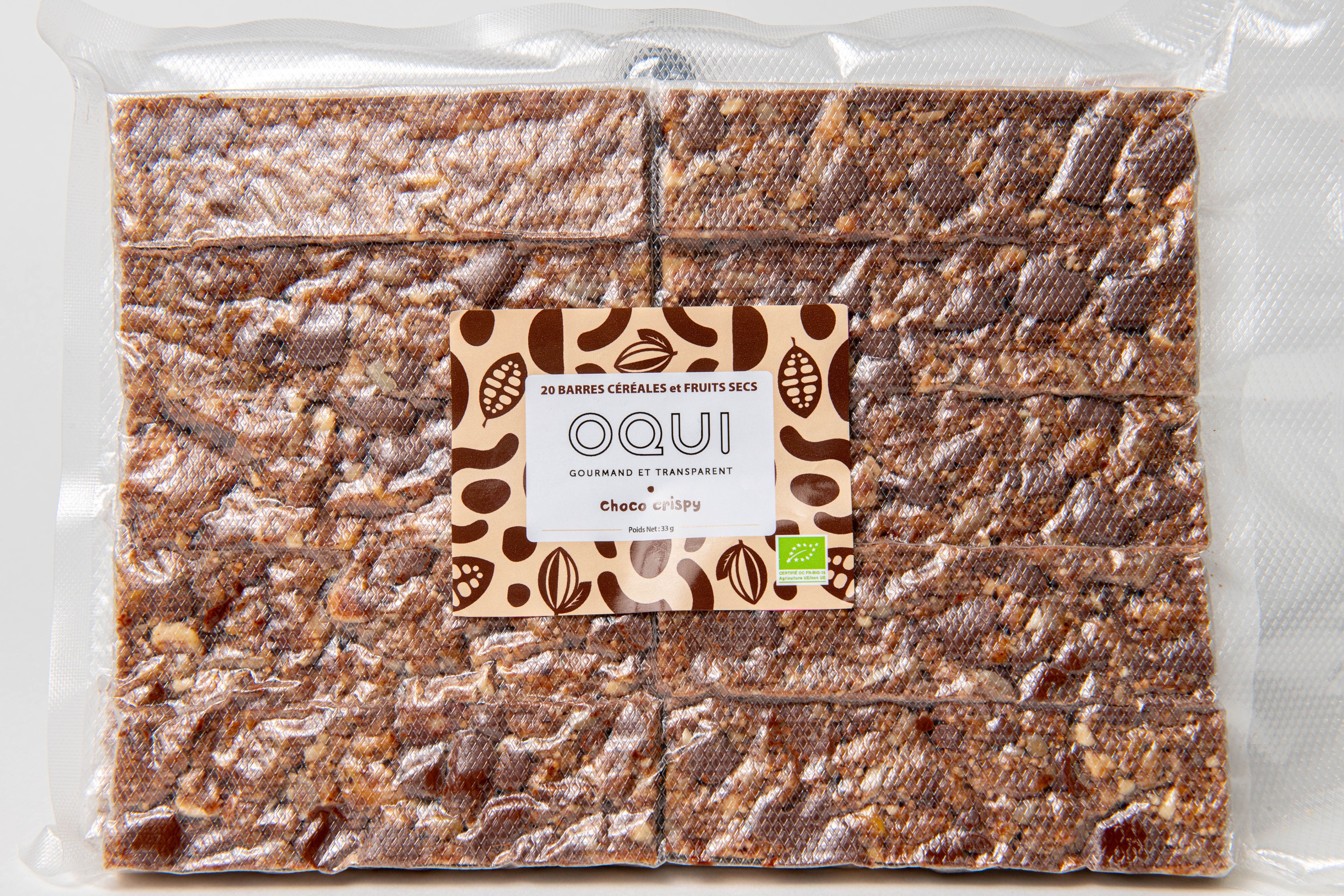 Choco Crispy Müsliriegel - 20 Stück à 33g lose