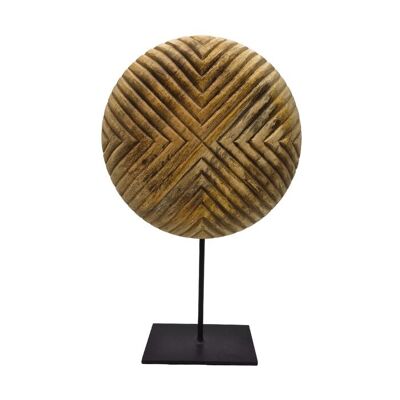 Remate de madera con base de metal L