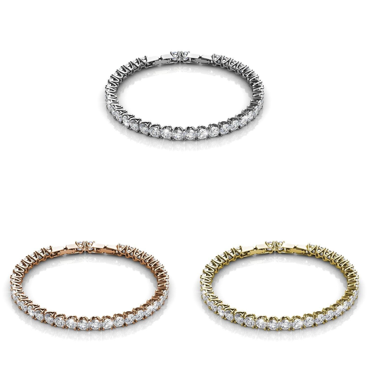 Bracelets Venus - Doré, Or Rosé, Argenté et Cristal