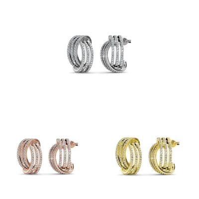 Cherish Earrings - Gold, Rose Gold, Silver and Crystal