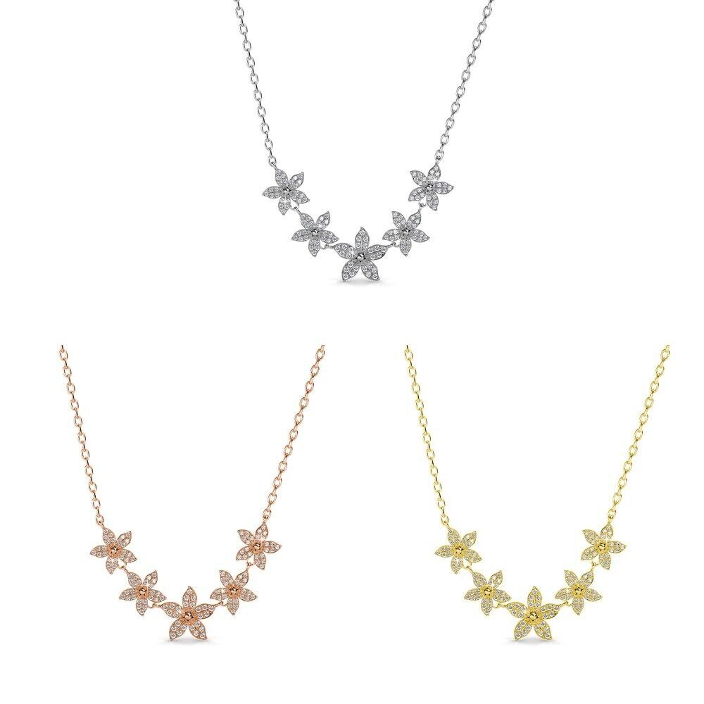 Collane Bloom Quint - Oro, Oro Rosa, Argento e Cristallo