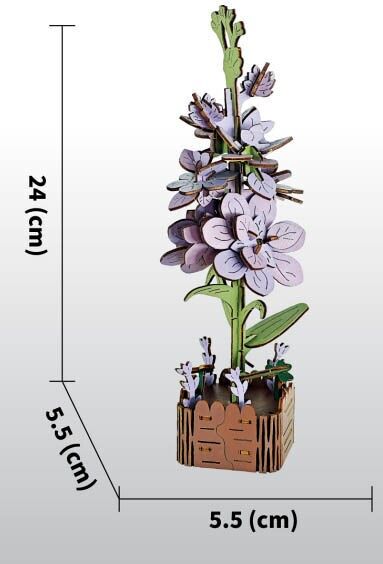 DIY Holzveilchen zum Zusammenbauen, trendiges Tiktok Kidulte