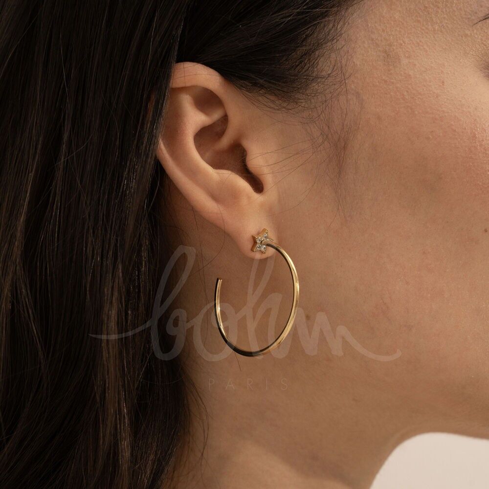 Capucia Creolen - Stern mit Zirkonoxiden