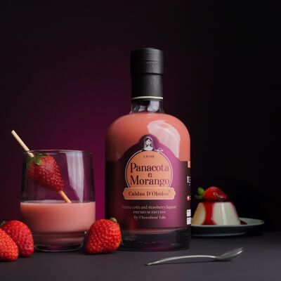 Pannacotta and Strawberry Premium Liqueur - Caldas D’Óbidos 500ml / 200ml (Without gift box)