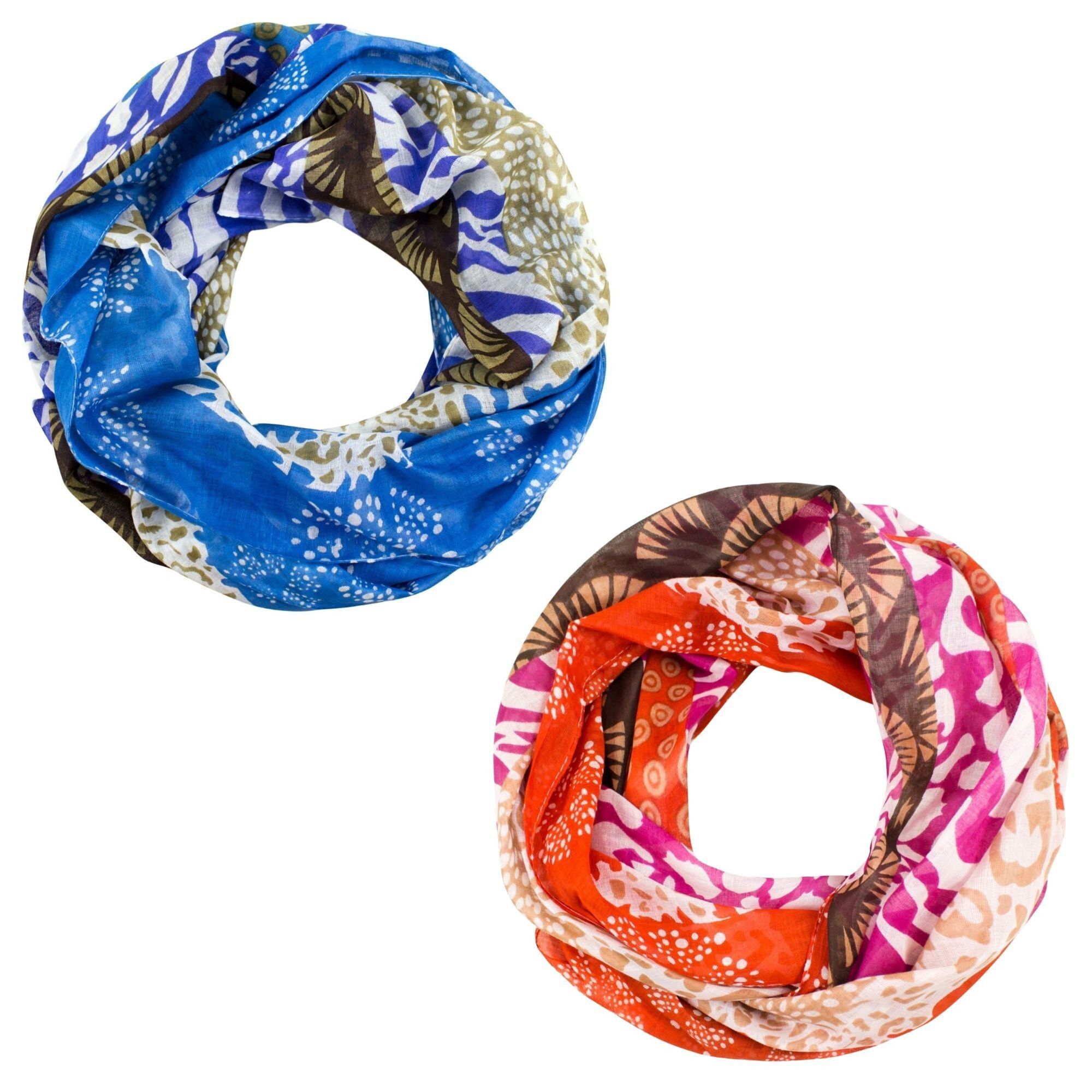 Sciarpe ad anello Sunsa, sciarpa ad anello da donna, sciarpa a collo rotondo realizzata in 100% cotone, sciarpa tubolare per lei, sciarpe rotonde per estate/primavera/autunno