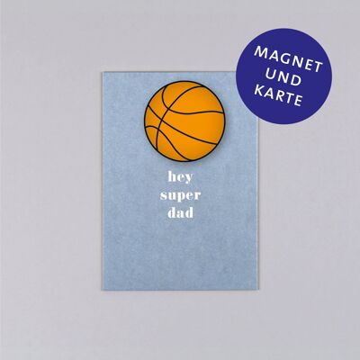 Set Magnete con Cartolina Papà + Pallacanestro