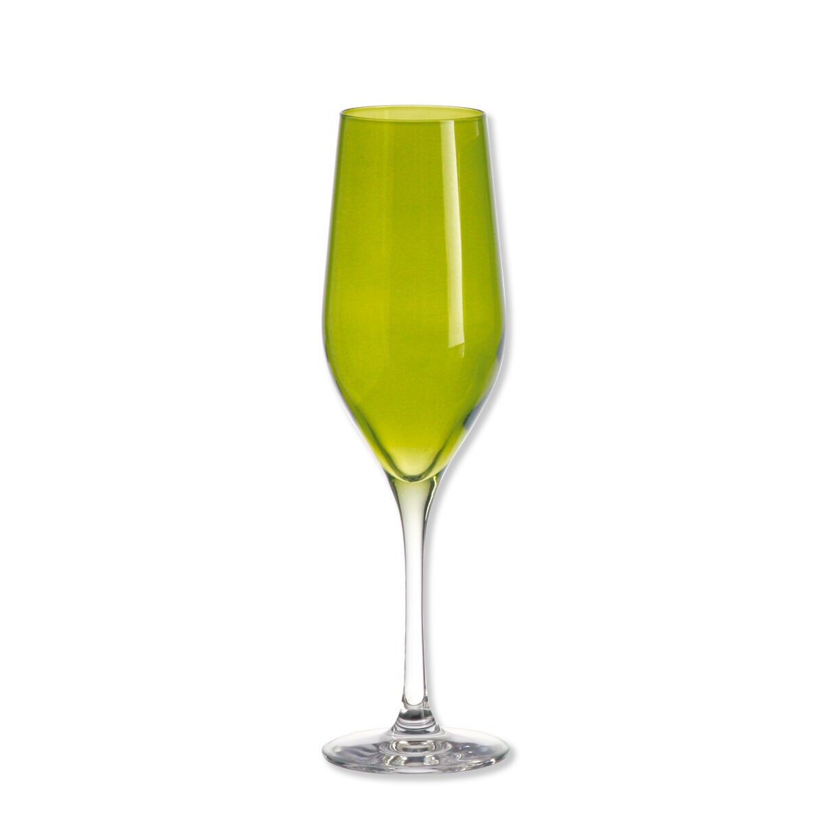 Apple green champagne flute 26cl