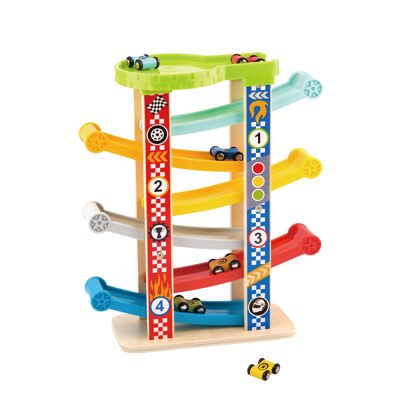 Pista da corsa colorata