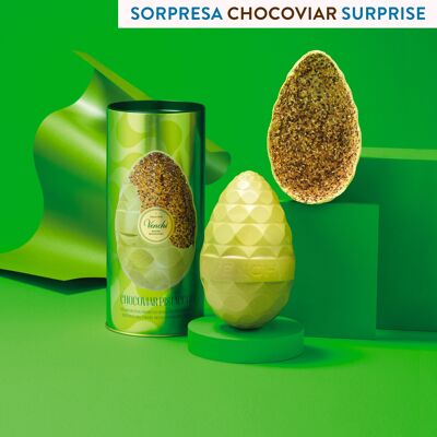Huevo Chocoviar de pistacho en lata metálica 330g
