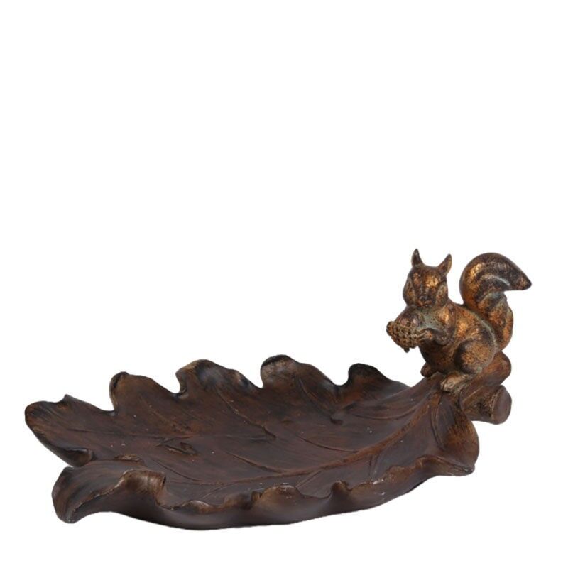 Deco plate 29x18.5 cm Squirrel