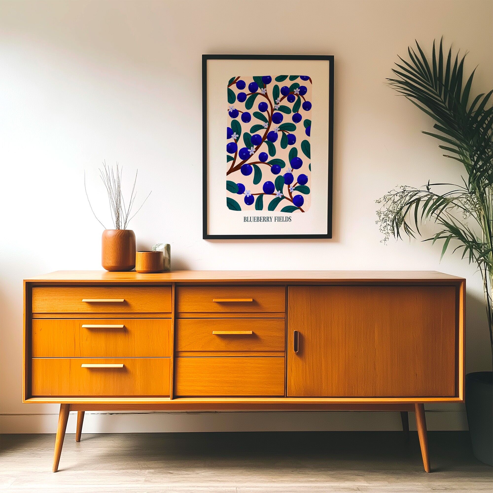 Postcard Fruits - Blueberries 10x15cm (A6)