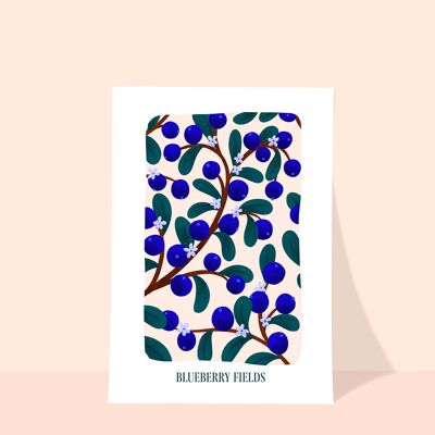 Fruits Poster - Blueberries 42x59.4cm (A2)