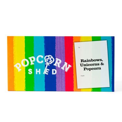Rainbow Gourmet Popcorn Cassetta delle lettere regalo 240 g