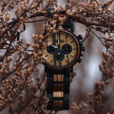 Reloj de madera para hombre Flair Light