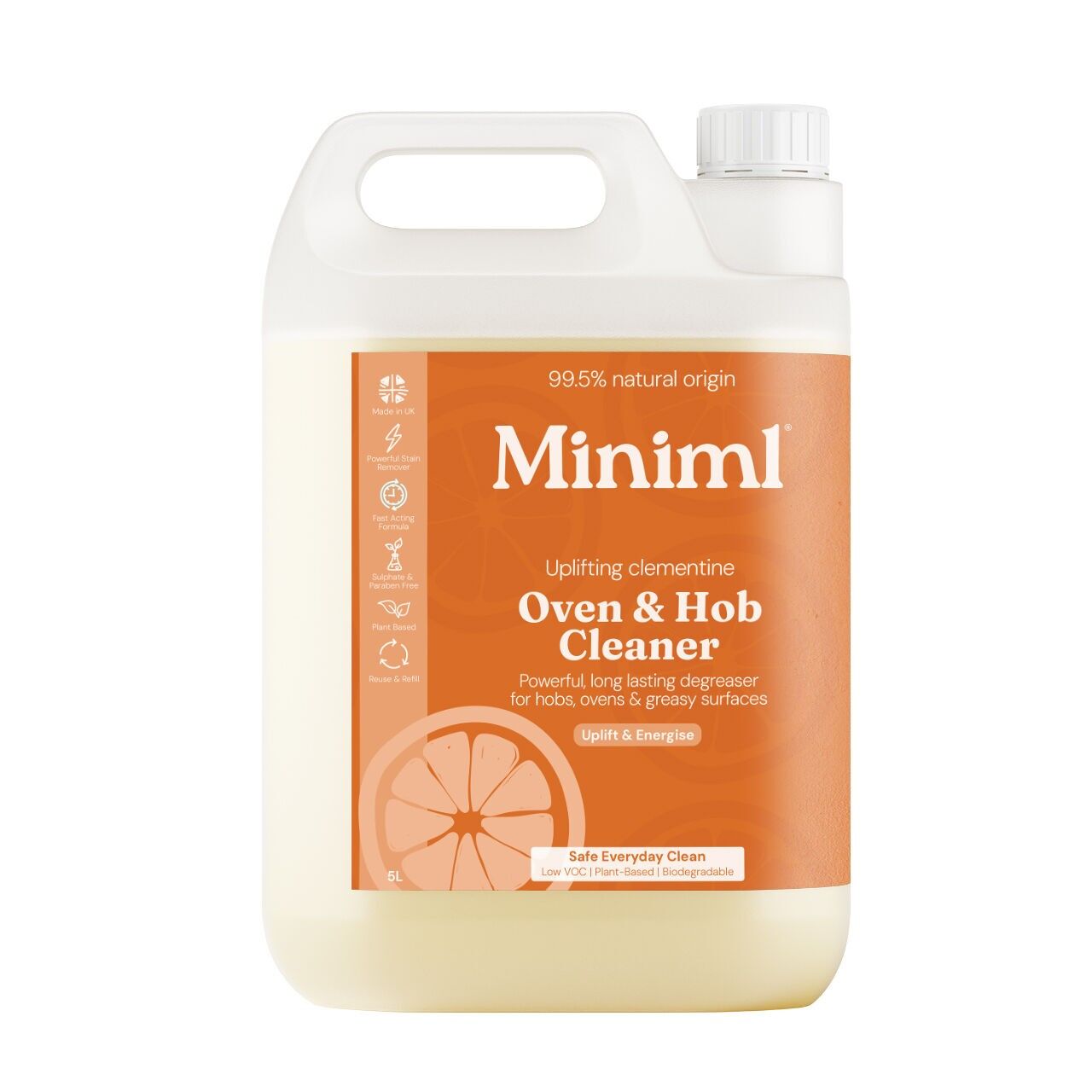 Oven & Hob Cleaner - Clementine - 5L Refill