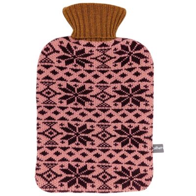 HOTTIE COVER - dolcevita - lana d'agnello - fair isle - prugna e senape